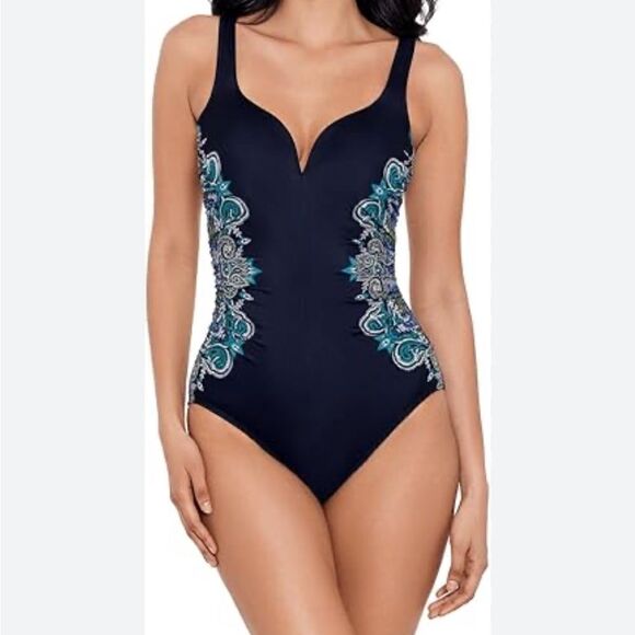 NWT Miraclesuit Precioso Temptation Underwire One-Piece Swimsuit, Size 10 $ 182 - Picture 6 of 9